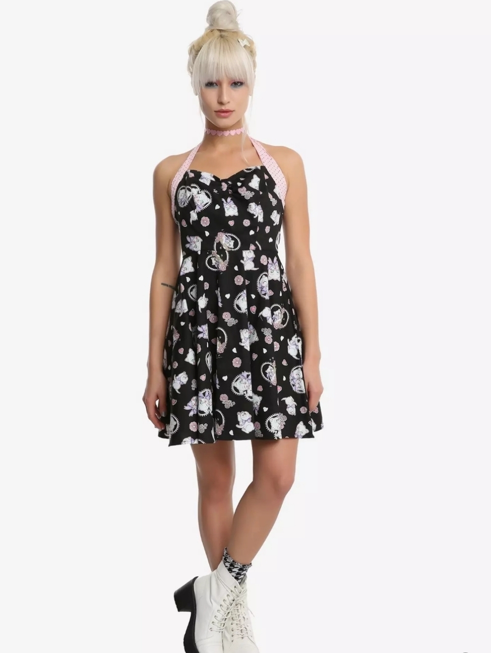 Hell Bunny Amelia Mini Dress Pin Up Style Women's Small
